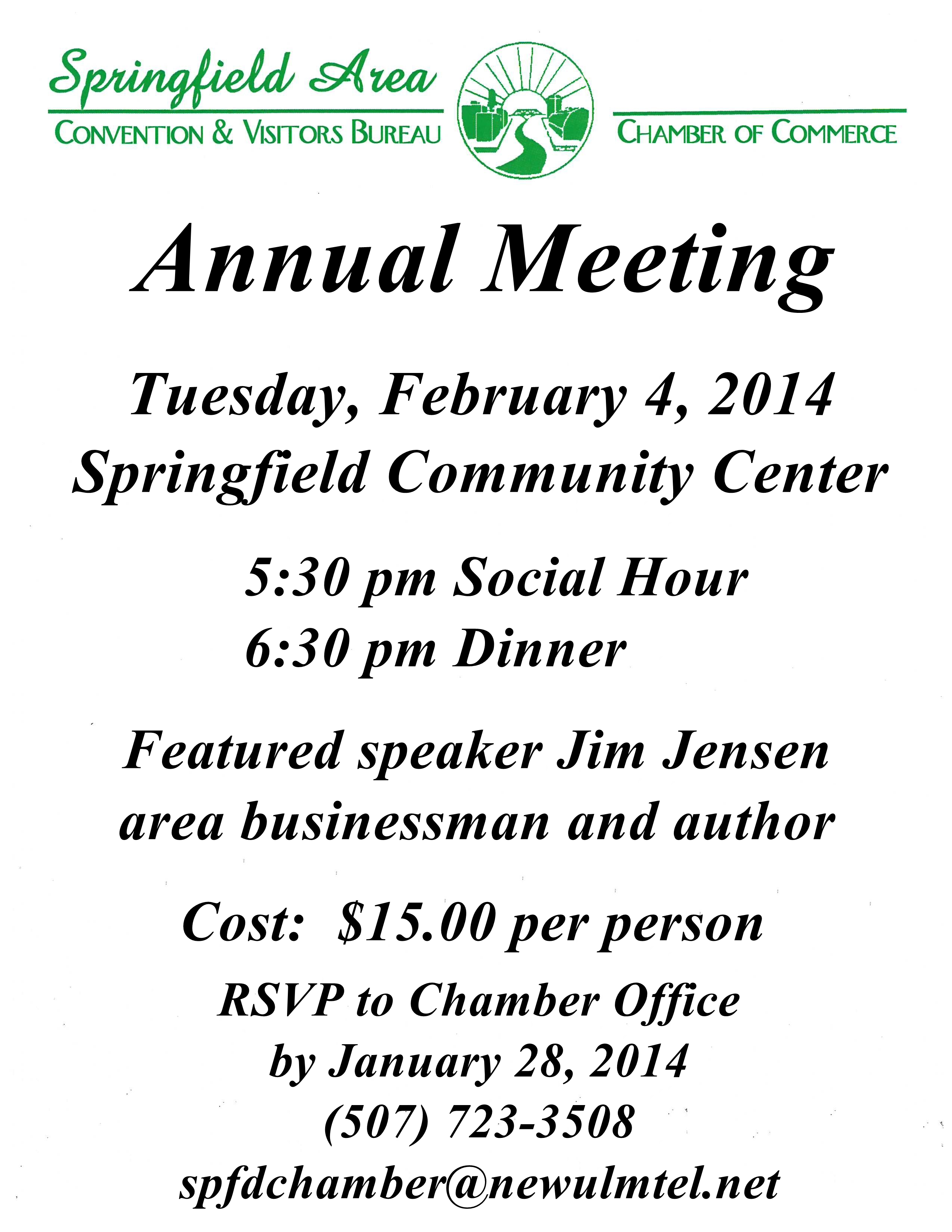 Chamber 2014 Meeting Sign
