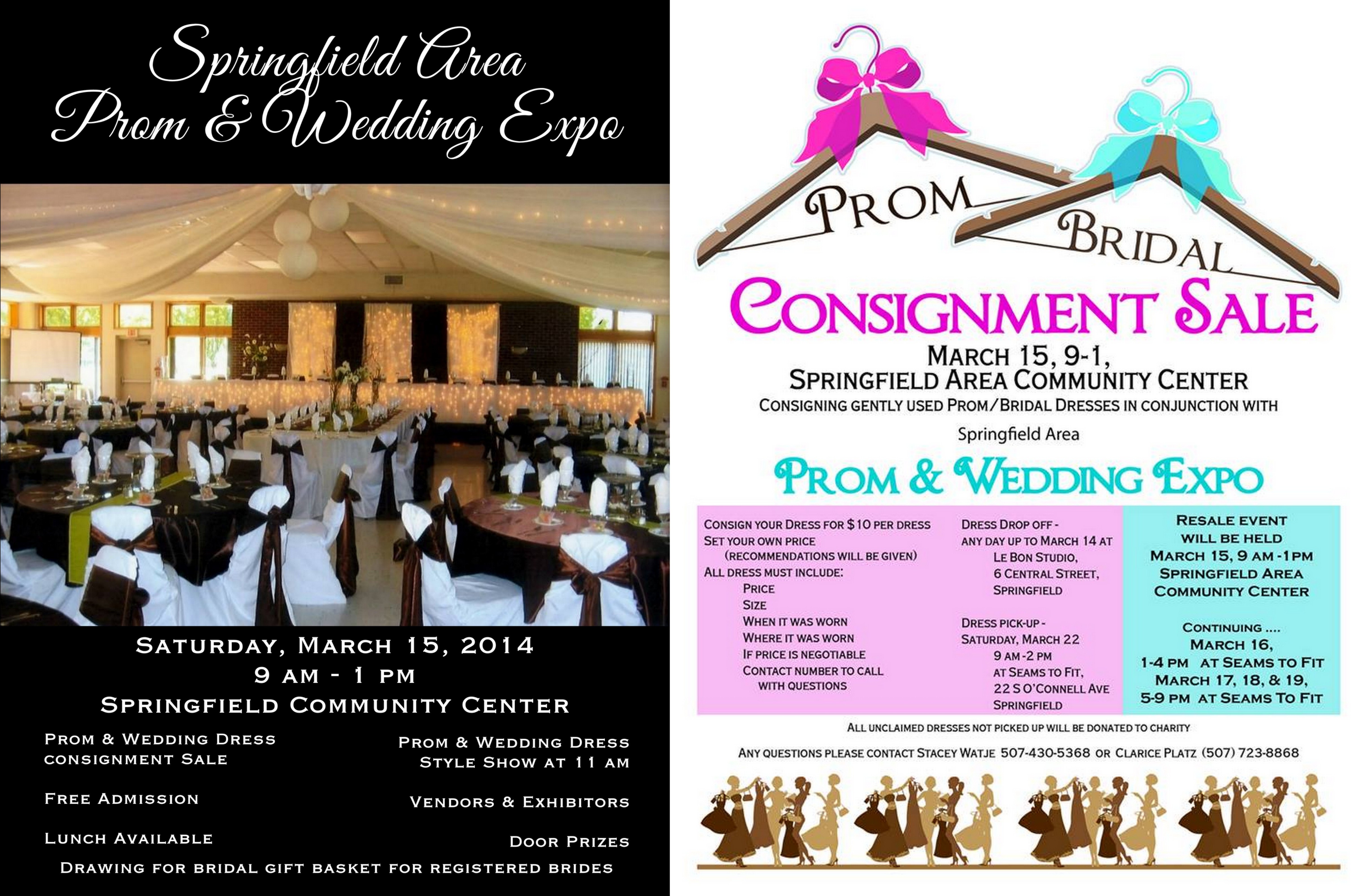 prom and wedding expo collage
