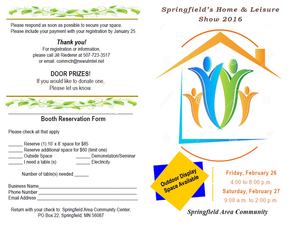 Springfield Home & Leisure Show Fri. Feb. 26th & Sat. Feb. 27th